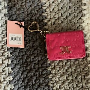 Juicy Couture Pink and Gold Key Card Holder